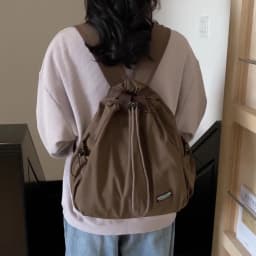Multi-functional Fashion Backpacks For Women Nylon Large Capacity Shopper Shoulder Totes Drawstring Bucket Travelling Rucksack
