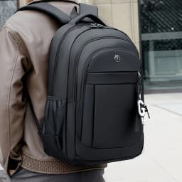 Durable Wear‑proof Oxford Backpack High‑capacity Multi‑zipper Laptop Bag for Men Women Work, School and Outdoor Travel