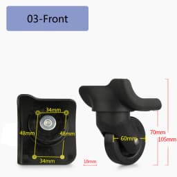 Suitable for SWISSGEAR Suitcase Universal Wheel Luggage Accessories Spare Parts for Trolleys Wheel Replacement Repair
