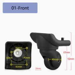 Suitable for SWISSGEAR Suitcase Universal Wheel Luggage Accessories Spare Parts for Trolleys Wheel Replacement Repair