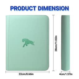 4-Pocket Double Sided 160 Pockets PU Card Binder, 3×4 Inch Trading Card Album for TCG Sports Cards