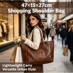 2026 New Retro Large Capacity Women Eco Bag, Simple Casual Commuter Shoulder Bag, Fashion Daily Tote Bag
