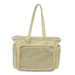 Japan Style Preppy Messenger Bag with Cute Bow Anime Shoulder Crossbody Bag For Sweet JK Girls Tote Bag