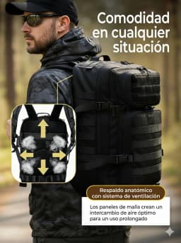 50L/32L Military Tactical Backpack, Large Assault Pack for Camping Hiking with MOLLE, Durable Daypack Rucksack for Men Travel Work