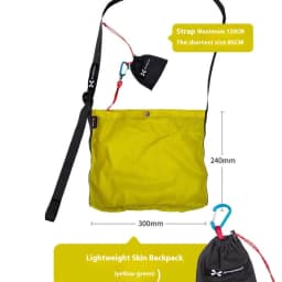 XENOSMILUS Travel Backpack - Portable and Lightweight Crossbody Shoulder Bag with Water-Resistant Skin for Business and Outdoors
