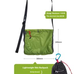 XENOSMILUS Travel Backpack - Portable and Lightweight Crossbody Shoulder Bag with Water-Resistant Skin for Business and Outdoors