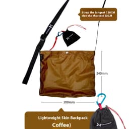 XENOSMILUS Travel Backpack - Portable and Lightweight Crossbody Shoulder Bag with Water-Resistant Skin for Business and Outdoors