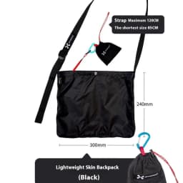 XENOSMILUS Travel Backpack - Portable and Lightweight Crossbody Shoulder Bag with Water-Resistant Skin for Business and Outdoors