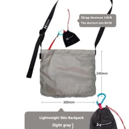 XENOSMILUS Travel Backpack - Portable and Lightweight Crossbody Shoulder Bag with Water-Resistant Skin for Business and Outdoors