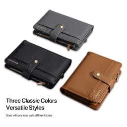 New Large Capacity Unisex Passport Holder Wallet - RFID Blocking PU Leather Travel Card Organizer with Money Clip