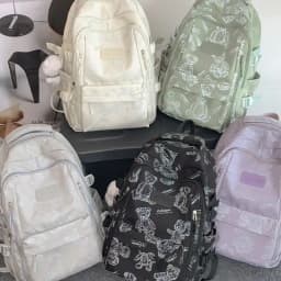 High-looking Backpack for Girls Lightweight and Large-capacity Schoolbag for Middle and High School Students Casual Backpack