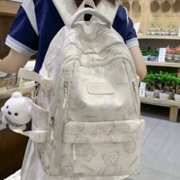 High-looking Backpack for Girls Lightweight and Large-capacity Schoolbag for Middle and High School Students Casual Backpack