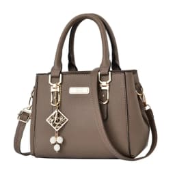 Trendy Leather Handbags Large Capacity Open Pocket Shoulder Bag Polyester Cotton Messenger Bag
