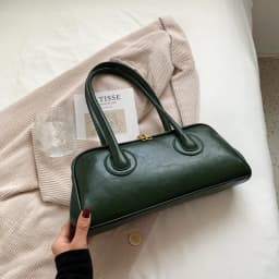Classic Leather Handbag, Retro Simple Underarm Bag, Elegant Stylish Tote Bag for Women Everyday Casual Versatile Shoulder Bag