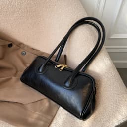 Classic Leather Handbag, Retro Simple Underarm Bag, Elegant Stylish Tote Bag for Women Everyday Casual Versatile Shoulder Bag