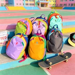 Trendy Sports Dopamine Style Fashion Backpack Nylon Material Large Capacity Backpack Hiking Outdoor Mountaineering Backpack