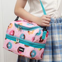 Insulated Thermal Cooler Lunch Bag Waterproof Preservation Snacks Storage Bag with Handle Student Sack Food Handbags
