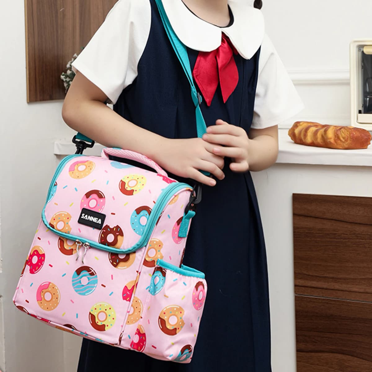Insulated Thermal Cooler Lunch Bag Waterproof Preservation Snacks Storage Bag with Handle Student Sack Food Handbags
