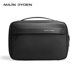 MARK RYDEN Travel Toiletry Bag with Hook, Water Repellent PU Oxford Dopp Kit with Multi-compartment for Men Women