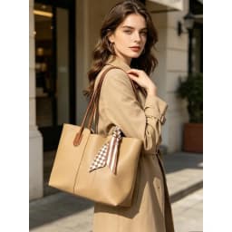 Korean Fashion Large-Capacity Tote Bag for Women Simple Commuter Shoulder Handbag Niche Texture Spring/Summer 2026