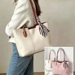 Korean Fashion Large-Capacity Tote Bag for Women Simple Commuter Shoulder Handbag Niche Texture Spring/Summer 2026