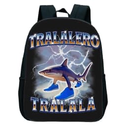 Italian Brainrot Tung Tung Tung Sahur Kids Backpack Toddler Boys Kindergarten School Bags Children Cartoon Waterproof Backpack