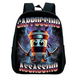 Italian Brainrot Tung Tung Tung Sahur Kids Backpack Toddler Boys Kindergarten School Bags Children Cartoon Waterproof Backpack