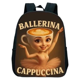 Italian Brainrot Tung Tung Tung Sahur Kids Backpack Toddler Boys Kindergarten School Bags Children Cartoon Waterproof Backpack