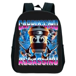 Italian Brainrot Tung Tung Tung Sahur Kids Backpack Toddler Boys Kindergarten School Bags Children Cartoon Waterproof Backpack
