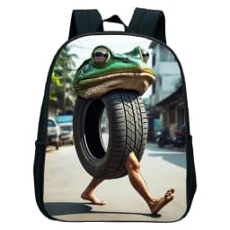 Italian Brainrot Tung Tung Tung Sahur Kids Backpack Toddler Boys Kindergarten School Bags Children Cartoon Waterproof Backpack