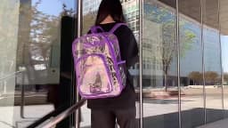 Transparent Shoulder Bag Unisex Fashion Simple Large Capacity Portable Backpacks Multifunctional Waterproof Male Female Knapsack