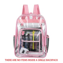 Transparent Shoulder Bag Unisex Fashion Simple Large Capacity Portable Backpacks Multifunctional Waterproof Male Female Knapsack