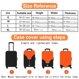Luggage Cover Stretch Fabric Suitcase Protector Case Graphic Series Pull Rod Baggage Dust Case Covers for18-32 Inch Suitcase
