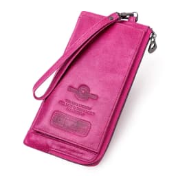 CONTACT'S Genuine Leather Long Wallet for Men Bifold Zipper Men's Wallet Card Holder Coin Purse Money Clip Women's Purse Handbag