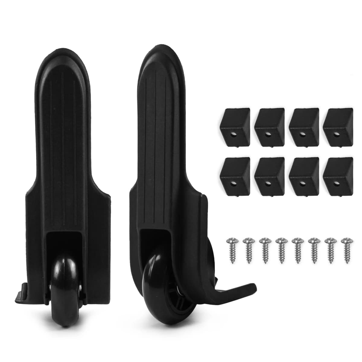 GUGULUZA 1Pair Replacement Luggage Wheel Directional Rotation Spinner Wheel Repair Trolley Suitcase Wheels For Travel ST0011