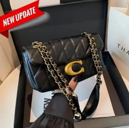 2026 New Women's Fashionable Light Luxury Large Capacity Classic Handbag, Gold Chain Single Shoulder Diagonal Cross Bag for Girl