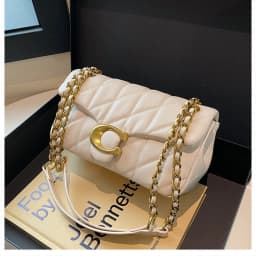 2026 New Women's Fashionable Light Luxury Large Capacity Classic Handbag, Gold Chain Single Shoulder Diagonal Cross Bag for Girl
