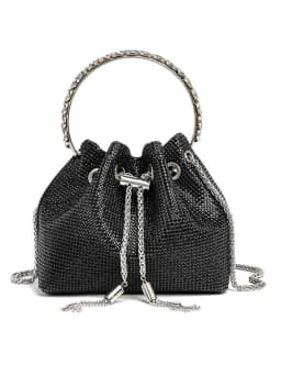 Fashion Rhinestone Handbag Women Prom Clutch Purse Shoulder Crossbody Bags Ladies Glitter Totes Bags Bucket Bag Dinner Package