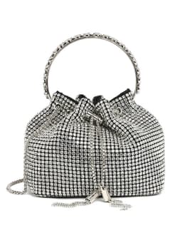 Fashion Rhinestone Handbag Women Prom Clutch Purse Shoulder Crossbody Bags Ladies Glitter Totes Bags Bucket Bag Dinner Package
