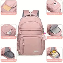 Large Capacity Lightweight Backpack for College Students Sports Travel Outdoor Bag with Independent Laptop Compartment