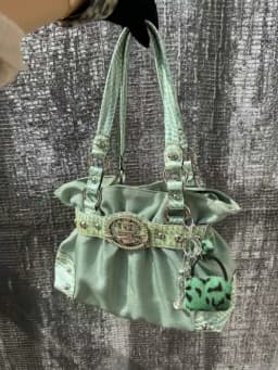 Sweet Cool Green Underarm Bag Y2k Hot Girls Pu Leather Large Capacity Shoulder Tote Bag Women Fairycore Aesthetic Handbag Chic