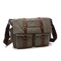 Canvas Men Business Messenger Bags for Men Shoulder Bag Vintage Canvas Crossbody Pack Retro Casual Office Travel Bag
