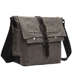 Canvas Men Business Messenger Bags for Men Shoulder Bag Vintage Canvas Crossbody Pack Retro Casual Office Travel Bag