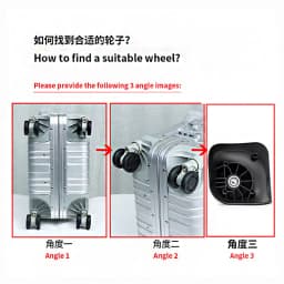 Delsey 3840 Travel Luggage Trolley Case Replacement Wheel Wear-Resistant Suitcase Pull Baggage Box Sliding Roller