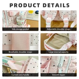 Junior High School Students' Schoolbags, Girls' Ultra-Light Weight-Reducing and Spine-Protecting Backpacks for Elementary School Fifth and Sixth Grade Students and High School Students