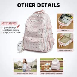 Junior High School Students' Schoolbags, Girls' Ultra-Light Weight-Reducing and Spine-Protecting Backpacks for Elementary School Fifth and Sixth Grade Students and High School Students