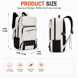 Large Capacity Men's Travel Backpack with Separate Shoe Compartment and Multiple Pockets for Organizing Laptops, a Spacious Backpack Suitable for Business Trips, Vacations, and Daily Commuting