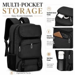 Large Capacity Men's Travel Backpack with Separate Shoe Compartment and Multiple Pockets for Organizing Laptops, a Spacious Backpack Suitable for Business Trips, Vacations, and Daily Commuting