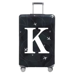 Stretch Fabric Luggage Protective Cover Dust Cover Anti-Scratch Suitcase Suit for 18-32 Inch Bag White Letter Travel Accessories