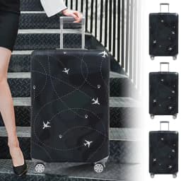 Stretch Fabric Luggage Protective Cover Dust Cover Anti-Scratch Suitcase Suit for 18-32 Inch Bag White Letter Travel Accessories